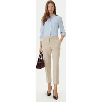BOSS Kalhoty z materiálu Tapria 50556341 Béžová Slim Fit 34