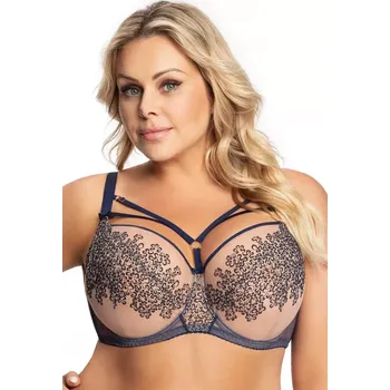 Dámské spodní prádlo Měkká dámská podprsenka K695 BIG ALLISON tmavě modrá 65M