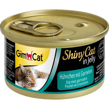 Krmivo pro kočku GimCat ShinyCat v želé Kuře s krevetami 24x70g