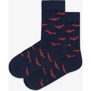 Pánské oblečení DÁMSKÉ VZOROVANÉ PONOŽKY U84.01P Námořnictvo 39/41