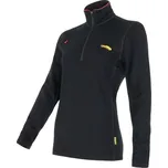 Dámská mikina SENSOR Merino Upper krátký zip černá S