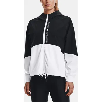 Dámská casual bunda Dámská bunda Under Armour Woven FZ Storm Jacket 1369889-001 Černá SM
