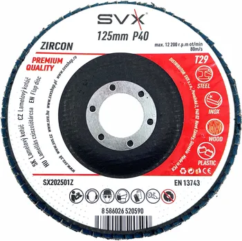 Brusný kotouč SVX Lamelový kotouč 125 mm P40