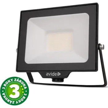 Prémiový ultratenký LED reflektor černý 30W 3000lm, denní, s přípravou na čidlo, 3 roky