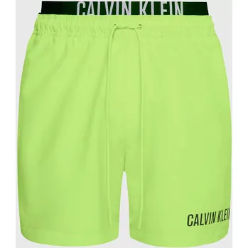 Pánské plavky Pánské plavky MEDIUM DOUBLE WB KM0KM00992 M0T neononově žluté - Calvin Klein XL
