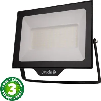 Prémiový ultratenký LED reflektor černý 100W 10000lm, studená s přípravou na čidlo, 3 roky