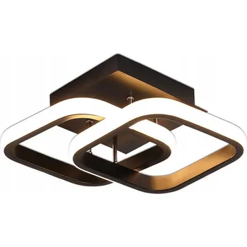 STROPNÍ SVÍTIDLO MODERNÍ LED 22W 3000K 1900LM černé