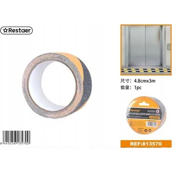 Lepicí páska Protiskluzová páska černo-žlutá s hrubým povrchem