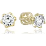 Brilio Zlaté náušnice s krystaly 236 001 00765 + 2 měsíce na vrácení zboží