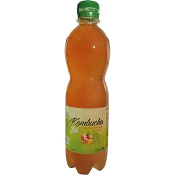 Limonáda kombucha zázvor s limetkou STEVIKOM 500ml exp. 02/26