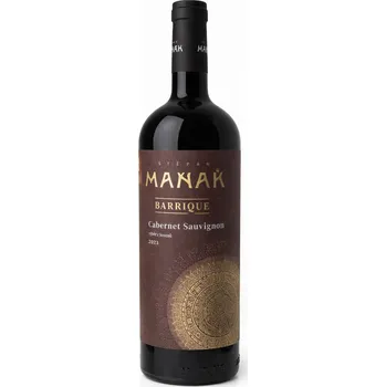 Víno Cabernet Sauvignon barrique, 2023, výběr z hroznů, suché, Maňák, 0,75l