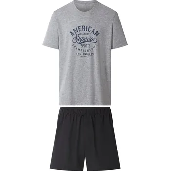 Pánské pyžamo esmara Men Pánské pyžamo (šedá/černá, S (44/46))