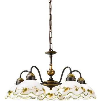 Kolarz 731.85.110 - Lustr na řetězu NONNA 5xE27/75W/230V víno