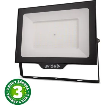 Prémiový ultratenký LED reflektor černý 150W 15000lm, denní, s přípravou na čidlo, 3 roky