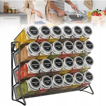 Úložný box 2 KS STOJAN NA KOŘENÍ ORGANIZÉR POLICE + 48 SKLENĚNÝCH KOŘENEK