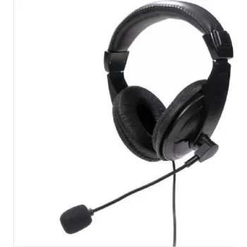 Sluchátka PLATINET FIESTA HEADSET STEREO WITH MIC USB-A DIGITAL BLACK