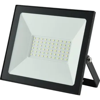 Ultratenký LED reflektor černý 50W 4000lm, denní barva světla