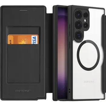 Pouzdro na mobilní telefon Flipové pouzdro Dux Ducis pro Samsung Galaxy S24 Ultra, černé