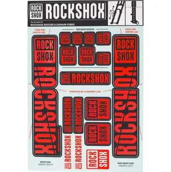 samolepky ROCK SHOX DECAL KIT 35MM DC OXY RED