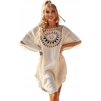 Dámské šaty Plážové Šaty s třásněmi župan plavky