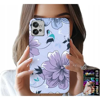Pouzdro na mobilní telefon POUZDRO MOTOROLA G32 - KVĚTINY, MÓDNÍ ZADNÍ KRYT STRANA