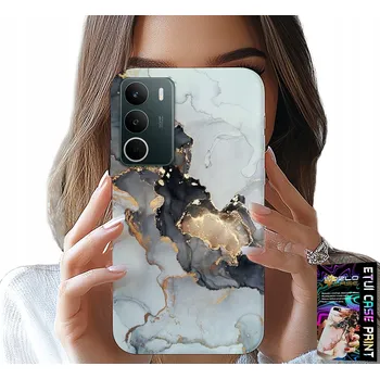 Pouzdro na mobilní telefon POUZDRO pro Realme C71 4G - Elegantní mramorový design, módní dámské