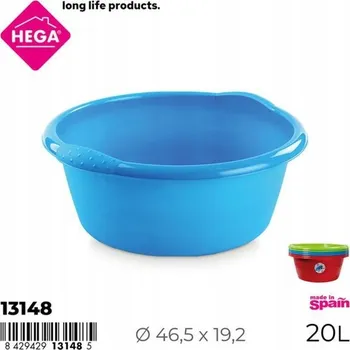 Mísa kulatý Hega 20 l modrá