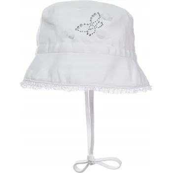 Klobouk Dívčí sluneční klobouk motýl bílý Döll, vel. 41