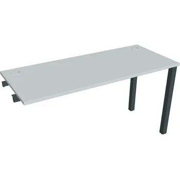 Psací stůl Stůl pracovní úzký UE 1400 R řetízící rovné - ŠEDÁ , ČERNÁ