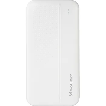 Powerbanka Wozinsky powerbanka Li-Po 10000mAh 2 x USB bílá (WPBWE1)