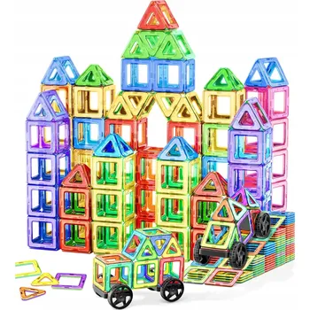 ostatní stavebnice Stavebnice 3D Konstrukční VELKÉ Sada XXL 100 ks Magnetic Tiles