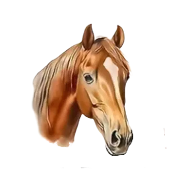 Nažehlovací obrázek - motiv koně III (6,8 x 8,5 cm)