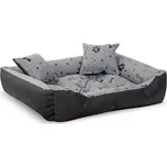 JAKS Voděodolný pelíšek pro psa black bones Pelíšek velikosti: 100 x 75 cm + Vyberte si dárek z obrázku