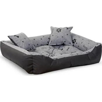 Pelíšek pro psa JAKS Voděodolný pelíšek pro psa black bones Pelíšek velikosti: 100 x 75 cm + Vyberte si dárek z obrázku