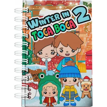 domeček pro figurky Toca Boca Zima Domeček Hra na suchý zip Figurky Laminované Oblečení Stolní Hra