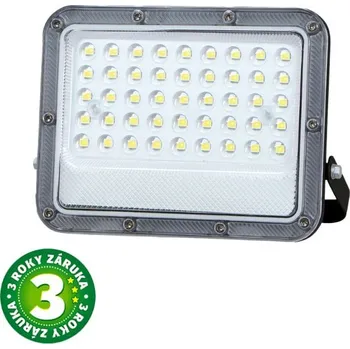 Prémiový ultratenký LED reflektor šedý 30W 2600lm, studená barva světla, 3 roky záruka