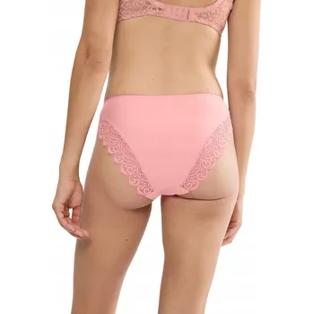Dámské spodní prádlo Kalhotky střihu kalhotky s krajkou, pohodlné Triumph Amourette Tai, růžové / Cherry rose, velikost 38