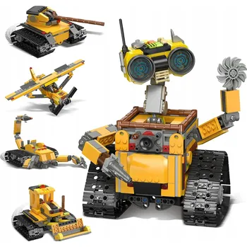 ostatní stavebnice STAVEBNICE ROBOT DÁLKOVĚ OVLÁDANÝ RC 5v1 LETADLO