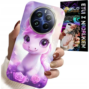 Pouzdro na mobilní telefon POUZDRO pro Realme 12 Pro+ - Roztomilý Jednorožec, Dětské Pouzdro