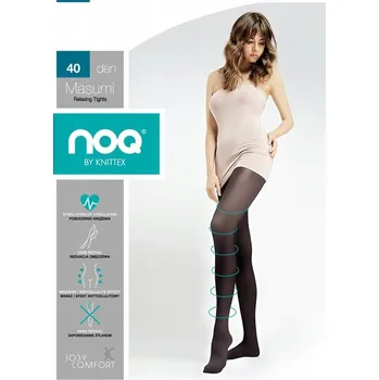 Dámské punčochy Hladké Punčocháče Knittex 40den béžové Visone velikost 5