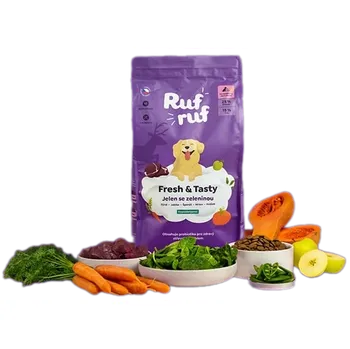Rufruf Fresh & Tasty Adult jelení se zeleninou a probiotiky, 12 kg