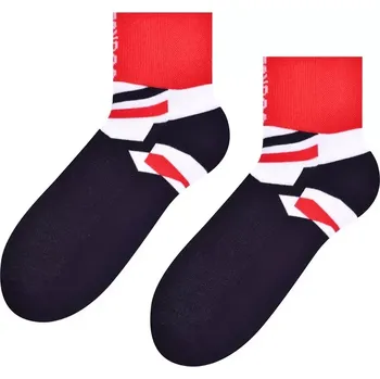 Ponožky na kolo 040 ČERVENÁ/ČERNÁ 44-46