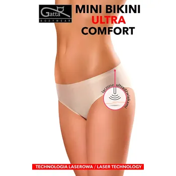 Kalhotky Dámské kalhotky Gatta 41590 Mini Bikini Ultra Comfort bílá/bílá L
