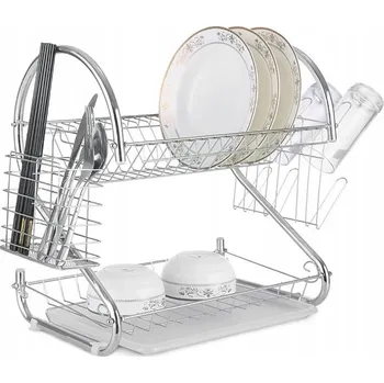 Organizace kuchyně Odkapávač na nádobí stříbrný 53 cm