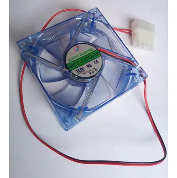 PC ventilátor EUROCASE ventilátor 80mm, 12V/0,17A, prosvětlený modrý (molex) 841451901082