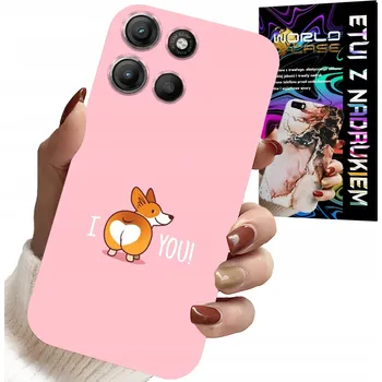 Pouzdro na mobilní telefon POUZDRO PRO MOTOROLA MOTO G15 - ZÁBAVNÝ OCHRANNÝ KRYT SE PSEMI KRYT TĚ