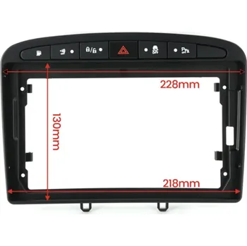 Auto Hi-Fi KXPG40891 Rámeček s napájecím kabelem pro 9" autorádio Peugeot 308, 408, RCZ Barva rámečku: Černá CHR2493_CER