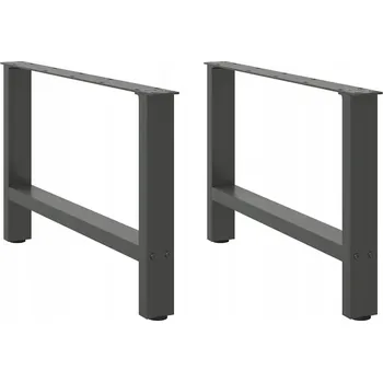 Konferenční stolek Nohy ke konferenčnímu stolku Antracit 2 ks 70x(42-43) cm Ocel