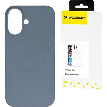 Pouzdro na mobilní telefon Silikonový kryt Pouzdro Liquid Silicone Case MagSafe pro Samsung Galaxy S24 Wozinsky - šedý