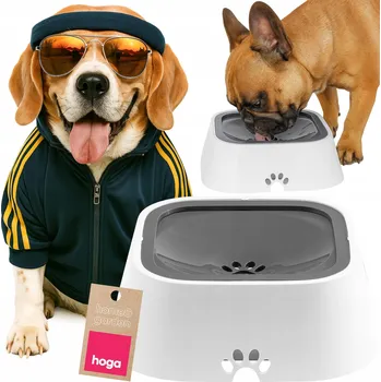 Miska pro psa PROTIROZLÉVACÍ MISKA Pro Zvířata Psa Kočku NA VODU ZPOMALUJÍCÍ PITÍ 1,5L